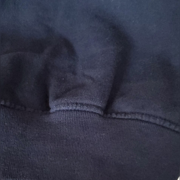 ✨️Nike sweatshirt sz M navy & light lavender lettering, with flaws. - Picture 7 of 11